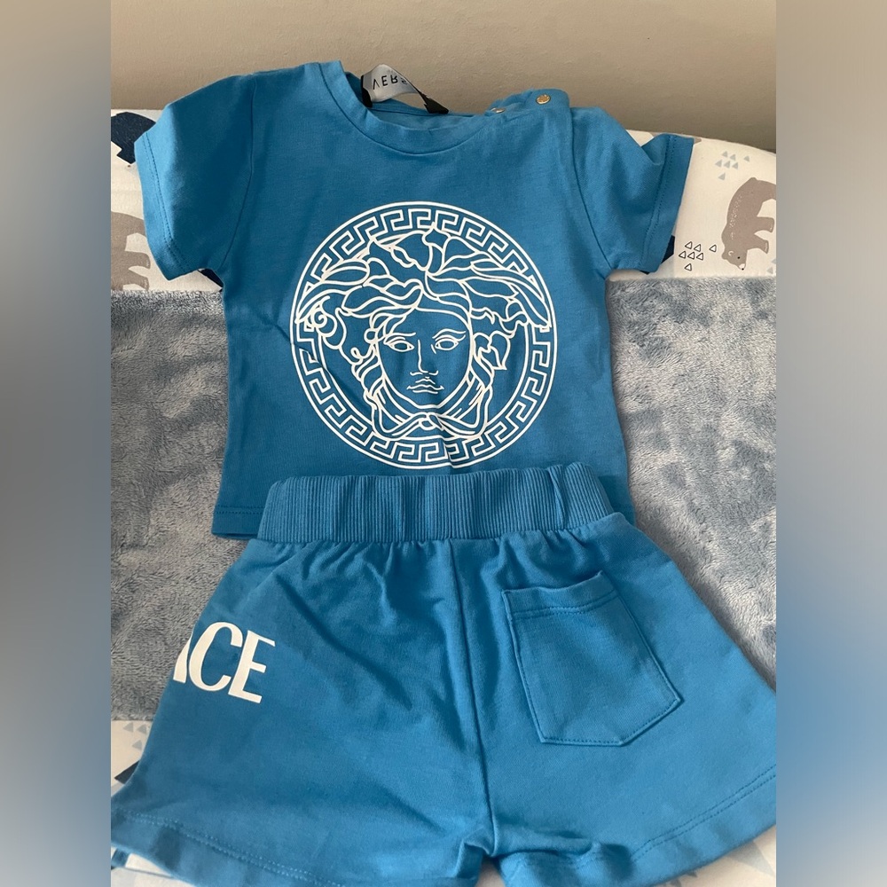 Light blue Versace outfit 3-6 month